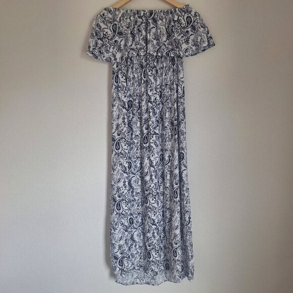 💙 Cotton On Paisley Maxi Lightweight Dress Preppy Boho Size M - Picture 10 of 10